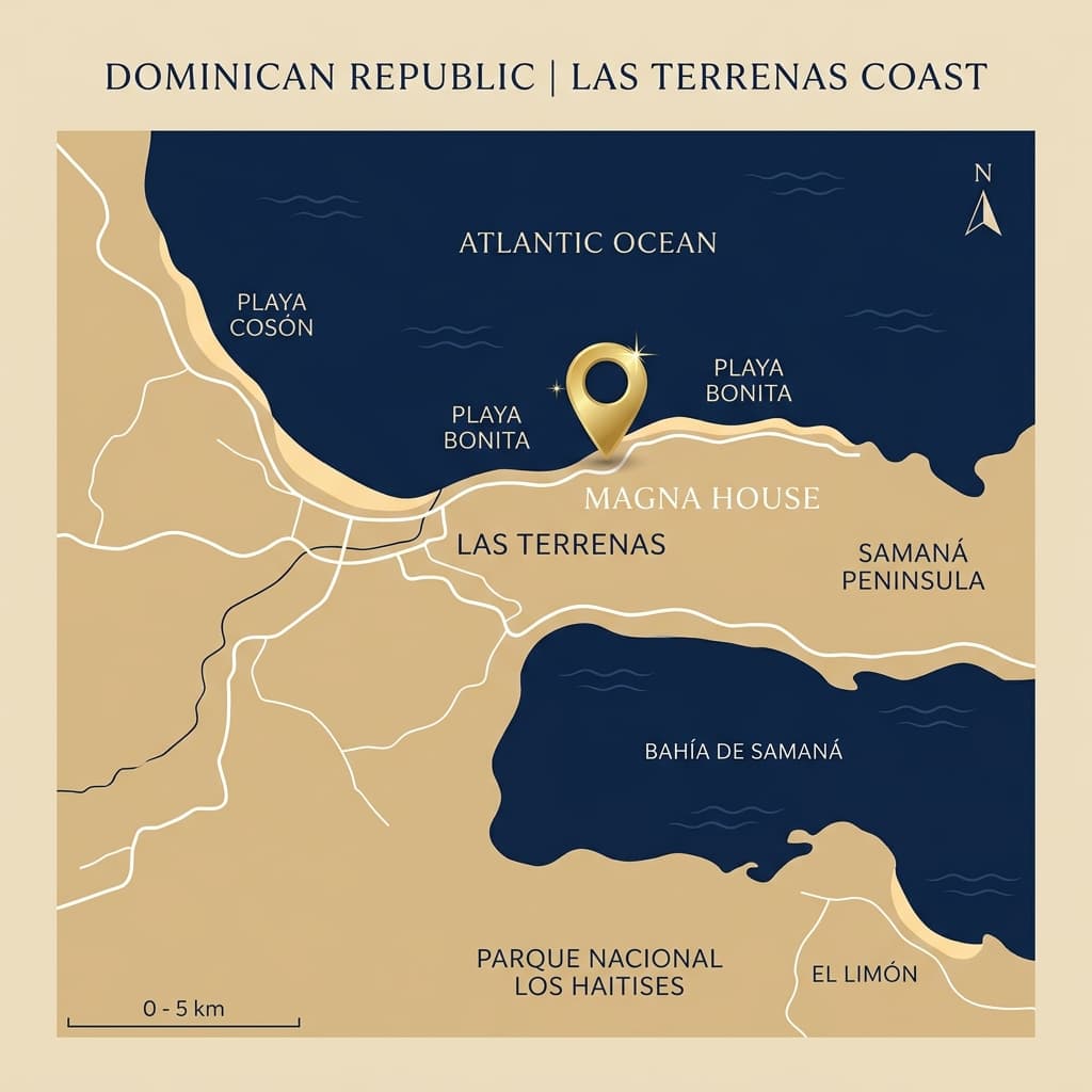 Mapa de ubicación Magna House